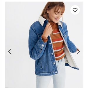 Madewell Oversized Sherpa Jean Jacket - S